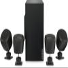 Generic Satellite-Subwoofer Loudspeaker System for Commercial Application: Elevate Your Space with Plug & Play Convenience, Black, SATSUB4PACK view 3