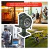 Yunir Alarms for Women, Hand Crank Siren, Aluminium Alloy, 110DB Air Tornado, Emergency Alarm Siren, Green, Tabletop Mount, Touch Control, 1000m Range view 4