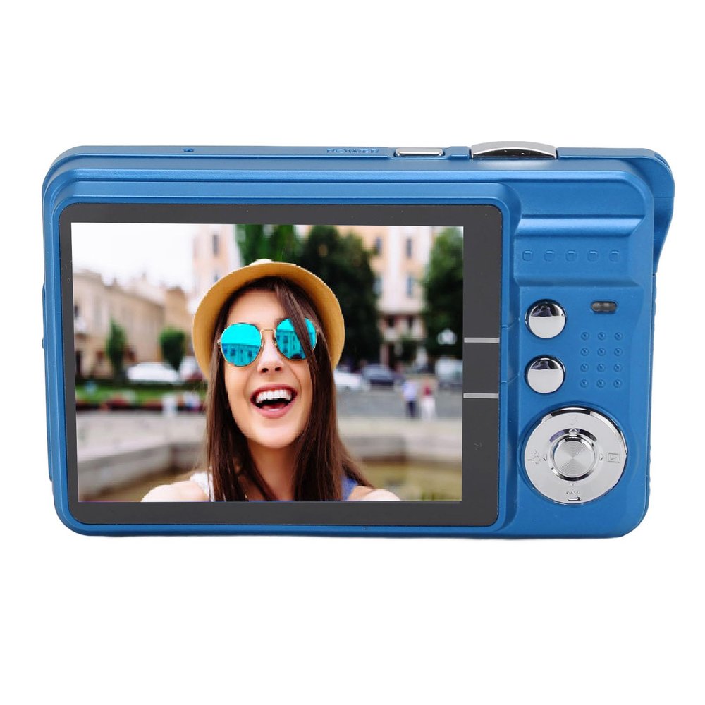 Yoidesu Digital Camera, 4K Cameras for Photography, Compact Camera with 8X Digital Zoom, 2.7 Big Screen, 4K Vlogging Camera for Photography Continuous (Blue)