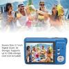Yoidesu Digital Camera, 4K Cameras for Photography, Compact Camera with 8X Digital Zoom, 2.7 Big Screen, 4K Vlogging Camera for Photography Continuous (Blue) view 2