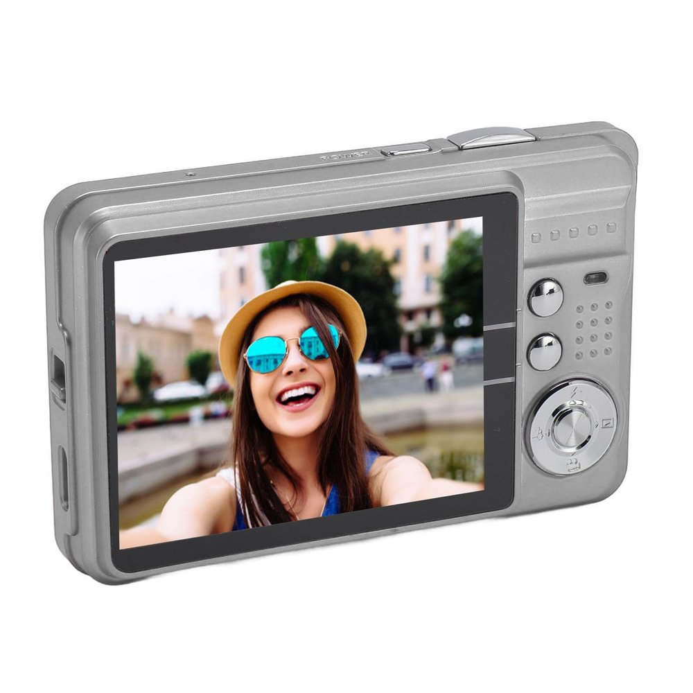 Cameras for Photography, DV Digital Camera 4K Digital Camera, 48MP 2.7in LCD Display 8X Zoom, Anti Shake Vlogging Camera for Photography Continuous (Silver)