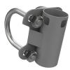 Aerial Mast Pipe Bracket, U Shape Stainless Steel 30mm to 50mm Adjustable Antenna Mast Wall Mount Adapter, Horizontal Vertical Poles view 1