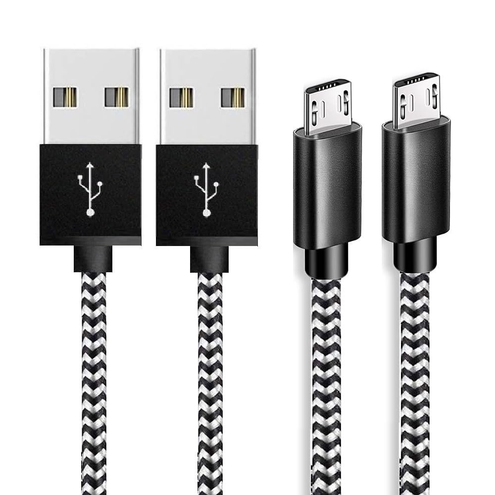 2Pack 6.6FT Micro USB Cord PS4 Controller Charging Cable Compatible with Xbox One Controller,for Dualshock 4,Fire Stick, Old Kindle E-Readers, Paperwhite, Oasis and 2020 & Older Kindle & Fire Tablets