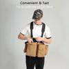 DirectNine Basics Wbag-S Multi-functional Camera Bag Large Capacity Outdoor Portable Brown Camera Waist Bag Camera Belt Pouch Professional Camera Waist Pack Vest Style Waterproof and Lightweight view 4