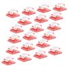 iSaddle Strong Self-Adhesive Cable Clips - Upgraded Wall Wire Clips for Cable Management - Transparent, 20PCS view 1