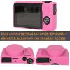 AEXUTDA Case for Canon Powershot G7X Mark III Digital Camera, G7X Mark iii Camera Silicone Case, Anti-Scratch Slim Fit Soft Skin, G7X Mark 3 Accessories with Detachable Lens Cover- Azalea Red view 2