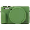 AEXUTDA Case for Canon Powershot G7X Mark III Digital Camera, G7X Mark iii Camera Silicone Case, Anti-Scratch Slim Fit Soft Skin, G7X Mark 3 Accessories with Detachable Lens Cover - Green view 1