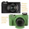 AEXUTDA Case for Canon Powershot G7X Mark III Digital Camera, G7X Mark iii Camera Silicone Case, Anti-Scratch Slim Fit Soft Skin, G7X Mark 3 Accessories with Detachable Lens Cover - Green view 4
