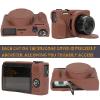 AEXUTDA Case for Canon Powershot G7X Mark III Digital Camera, G7X Mark iii Camera Silicone Case, Anti-Scratch Slim Fit Soft Skin, G7X Mark 3 Accessories with Detachable Lens Cover - Brown view 2