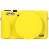 AEXUTDA Case for Canon Powershot G7X Mark III Digital Camera, G7X Mark iii Camera Silicone Case, Anti-Scratch Slim Fit Soft Skin, G7X Mark 3 Accessories with Detachable Lens Cover - Yellow view 1