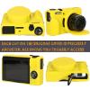 AEXUTDA Case for Canon Powershot G7X Mark III Digital Camera, G7X Mark iii Camera Silicone Case, Anti-Scratch Slim Fit Soft Skin, G7X Mark 3 Accessories with Detachable Lens Cover - Yellow view 2
