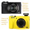 AEXUTDA Case for Canon Powershot G7X Mark III Digital Camera, G7X Mark iii Camera Silicone Case, Anti-Scratch Slim Fit Soft Skin, G7X Mark 3 Accessories with Detachable Lens Cover - Yellow view 4