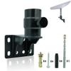 Starlink Standard Mount Short Wall Mount Kit for Standard Actuated Heavy-Duty Pole Bracket for V2 Dish to Wall Metal Star Link Gen 2 Mount Roof Pipe Adapter with Accessories view 1