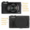 AEXUTDA Case for Canon Powershot G7X Mark III Digital Camera, G7X Mark iii Camera Silicone Case, Anti-Scratch Slim Fit Soft Skin, G7X Mark 3 Accessories with Detachable Lens Cover - Black view 4