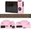 AEXUTDA Case for Canon Powershot G7X Mark III Digital Camera, G7X Mark iii Camera Silicone Case, Anti-Scratch Slim Fit Soft Skin, G7X Mark 3 Accessories with Detachable Lens Cover - Pink view 2