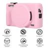 AEXUTDA Case for Canon Powershot G7X Mark III Digital Camera, G7X Mark iii Camera Silicone Case, Anti-Scratch Slim Fit Soft Skin, G7X Mark 3 Accessories with Detachable Lens Cover - Pink view 3