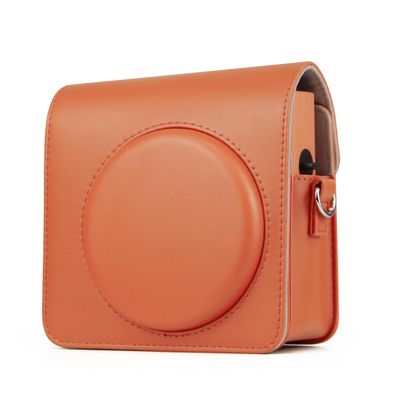 elitegadget Case for Fujifilm Instax Square SQ40 Camera - Compact PU Leather Bag Case with Adjustable Shoulder Strap for Fuji Film instax SQ40 (Orange)