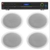 Audiosavings Bundle: (1) JBL VMA160 60-Watt 70 Volt 70V Mixer/Amplifier with Bluetooth 5 Channel Inputs Bundle with (2) Rockville CCL6T White 70V 6" Commercial Ceiling Speakers (3 Items) view 1