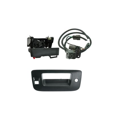 Rear View Camera W/Tailgate Handle & Bezel Kit for Chevy for Silverado 1500 10-13 for Silverado 2500HD/3500HD 10-14,for GMC for Sierra 1500 10-13 for Sierra 2500HD/3500HD 10-14 Truck