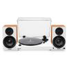 Fluance RT81+ Elite HiFi Vinyl Turntable (White) and Ai41 Powered Bookshelf Speakers (Lucky Bamboo) Bundle: High Fidelity Sound, Integrated Amplifier, Audio Technica Cartridge view 1