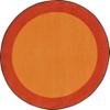 All Around Round Classroom Carpet Orange - 5 ft. 4 in. view 1