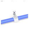 100PCS 4/5/6/7/8/9/10mm Wire Clamp Line Buckle Fixing White Round Steel Nail Wall Hanging Screw Cable Clips (Color : 100PCS, Size : 6mm) view 3