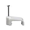 CHATROOM 100Pcs 4mm to 12mm Square Cable Steel Nail Line Card Card Wire Line Square Cable Clips Trough Wire Fixing White Wire Retainer (Size : Square 6mm 100PCS) view 1