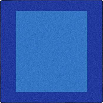 All Around Rectangle Classroom Carpet Blue - 7 ft. 8 in. x 10 ft. 9 in.