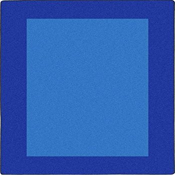 All Around Rectangle Classroom Carpet Blue - 7 ft. 8 in. x 10 ft. 9 in.