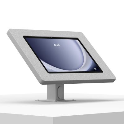 VidaMount Light Grey Enclosure and Rotating & Tilting Desk/Table Mount [Bundle] Compatible with Samsung Galaxy Tab A9+ 10.9 (2024)