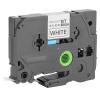 12mm Black on White Laminated Label Tape Compatible with TZe231 PTouch, default view 2