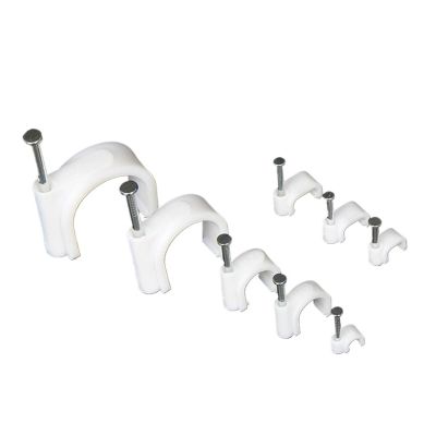 100 Pcs U-Shaped Buckle Cable Clips with Steel Nails 4/5/6/8/10-15mm Wire Fixing Wall Fixation Wire Retainer Network Cable (Color : 100pcs, Size : 12mm)
