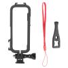 Yanmis Action Camera Frame Cage, ABS Integrated Design, Shockproof Camera Protective Frame Cage for X3 Sports Camera view 1