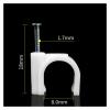 100Pcs U Shape Nail Clip Circle Cable Pipe Fixing Wall Hanging PVC Pipe Wall Clamp for 4-16mm Dia Wire Line Buckle Management (Color : 100PCS, Size : 8mm) view 2