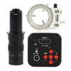 ZTBH Microscope Accessories Kit 16MP HD 1080P 720P 60FPS Industrial Digital Video Microscope Camera TF HDMI Output for Stereo Trinocular Microscope Microscope Slides (Color : 180x Lens with Light) view 1