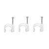 50PCS Round Cable Wire Clips 4/5/6/7/8/9/10/12mm Cable Management Electrical Wire Cord Tie Holder Circle Cable Clips (Size : 50pcs 9mm) view 2