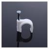 30PCS Round Cable Clips 3/4/5/6/7/8/9/10mm C Shaped Management Nylon Carbon Steel Nails Line Cord Tie Circle Wire Wall Holder (Size : Diameter 6mm-30pcs) view 4