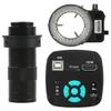 Microscope Accessories Kit 4K 2K 1080P 48MP 55MP HDMI USB Electronic Eyepiece Video Microscope Camera + 130X Adjustable Zoom C mount Lens 56 LED Ring Light Microscope Slides ( Color : 48MP Camera with view 1