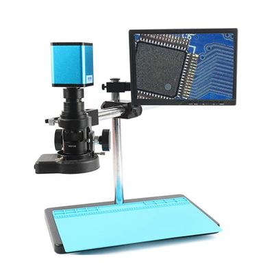 ZTBH Microscope Accessories Kit IMX385 Freely Adjustable Stand HDMI Video Industrial Microscope Camera System Video Recorder 200X Zoom C Mount Lens Microscope Slides (Color : D, Size : Not Function)