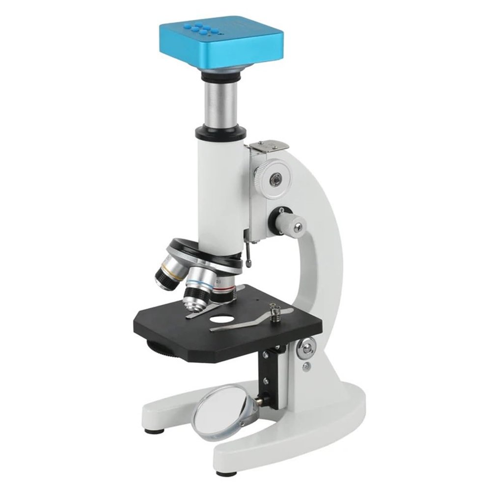 ZTBH Microscope Accessories Kit 40X - 640X Student Biological Microscope Laboratory Professional Biological Trinocular Microscope with HDMI USB Video Camera Microscope Slides (Color : HDMI USB)