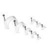 100 Pcs U-Shaped Buckle Cable Clips with Steel Nails 4/5/6/8/10-15mm Wire Fixing Wall Fixation Wire Retainer Network Cable (Color : 100pcs, Size : 5mm) view 1