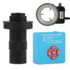Microscope Accessories Kit 4K 2K 1080P 48MP 55MP HDMI USB Electronic Eyepiece Video Microscope Camera + 130X Adjustable Zoom C mount Lens 56 LED Ring Light Microscope Slides ( Color : 55MP Camera with view 1