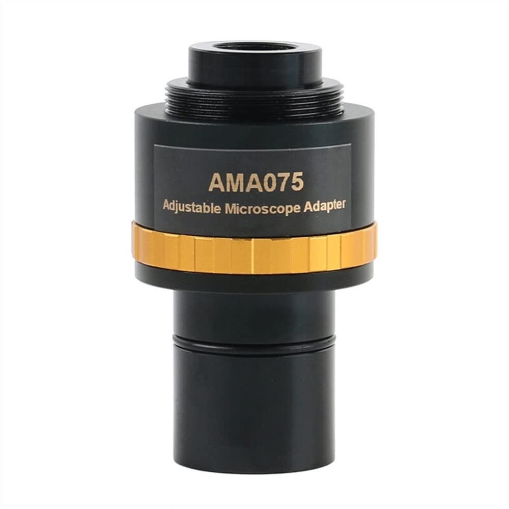 Joebo Microscope Kit 0.5X 0.37X 0.75X Microscope Camera Eyepiece Adapter with 23.2mm Interface &C Mount Screw for Microscope Camera Microscope Lens Adapters (Color : AMA075)