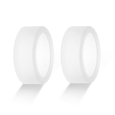 2-Pack Ring Cover Compatible for Oura Ring Gen 4 & 3 Horizon/Heritage, Anti-Scratch Elastic Silicone Case for OuraRing Gen3/Gen4 Protector (Clear White, S for 6 7 8 9 10)