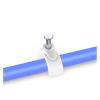 4/5/6/7/8/9/10mm Wire Clamp Line Buckle Fixing White Round Steel Nail Wall Hanging Screw Cable Clips (Color : 100PCS, Size : 6mm) view 3