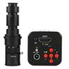 ZTBH Microscope Accessories Kit 16MP HD 1080P 720P 60FPS Industrial Digital Video Microscope Camera TF HDMI Output for Stereo Trinocular Microscope Microscope Slides (Color : with 500x Lens) view 1