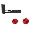 JJC Metal Hand Grip Secure Handle Bracket & Soft Shutter Release Button for Fuji Fujifilm X100V Camera view 1
