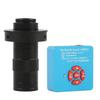 Microscope Accessories Kit 4K 2K 1080P 48MP 55MP HDMI USB Electronic Eyepiece Video Microscope Camera + 130X Adjustable Zoom C mount Lens 56 LED Ring Light Microscope Slides ( Color : 55MP 2K 4K HDMI view 1