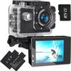 Action Camera 1080P Sports Camera 32GB Memory Card Action Cam 4xZoom 131ft Underwater Waterproof with 2 X Batteries and Multi-Function Accessory(X2R) view 1