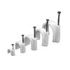 100PCS Round Cable Wire Clips 4mm 6mm 8mm 10mm Cable Management Electrical Wire Cord Tie Holder Circle Cable Clips (Color : Round 8mm 100PCS) view 3